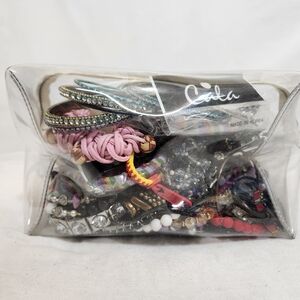 3LB Bracelet Lot Jewelry Plastic, Wood, Bangles, Tiny Beads, Faux Pearls, Glas